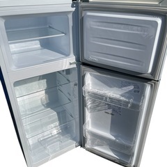  【中古】ハイセンス 【右開き】120L 2ドアノンフロン冷蔵庫 エディオンオリジナル ホワイト HR-B1201の画像