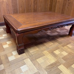 こたつ付きテーブルの画像