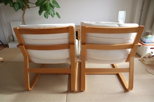 無印良品　リビングでもダイニングでもつかえるシリーズのソファチェア