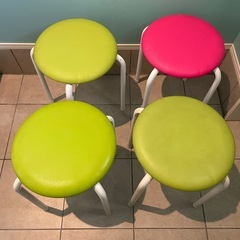 スタッキング　チェア　丸椅子　11脚の画像