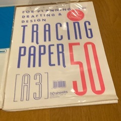 画板、定規、用紙の画像