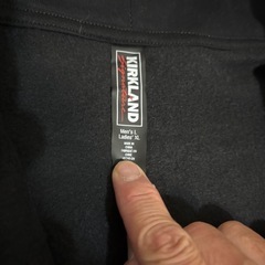 カークランド シグネチャー ジップパーカー 黒 XLの画像