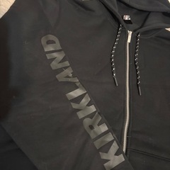 カークランド シグネチャー ジップパーカー 黒 XLの画像