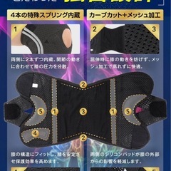 【美品・1回使用】Shape Boost 膝サポーター Mサイズ 2セットの画像