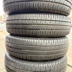 良品！155/65R14 ダンロップ　サマータイヤ　2024年製　ダイハツ 車　バリ溝の画像