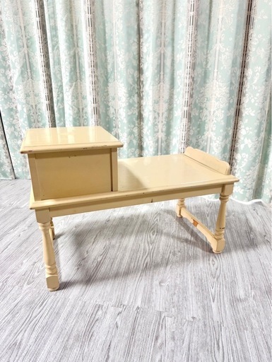 カリモク　オールドカリモク　コロニアル　テレフォンベンチ　電話台　ベンチ　花台 カリモクオールドカリモクコロニアルテレフォンベンチ電話台ベンチ花台