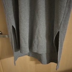 🌟 DaTURA　ロングワンピース グレー スリット入り🌟の画像