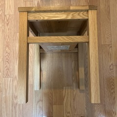 無印良品　木製サイドテーブルベンチの画像