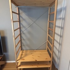 無印 パイン材 ユニットシェルフ・ワードローブの画像