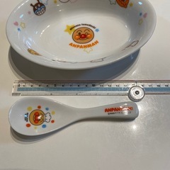 アンパンマン　カレー皿、レンゲ、マグカップ3点セットの画像