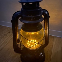 オイルランタン風 LEDランプ（電池式）の画像