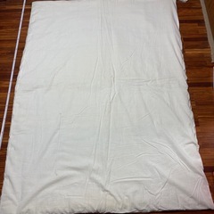 掛け布団⑨ 白　花柄　掛布団の画像