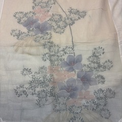 掛け布団⑨ 白　花柄　掛布団の画像