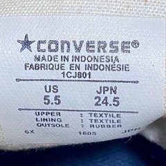 コンバース ジャックパーセル ネイビー 24.5cm ローカット スニーカーの画像