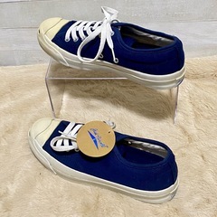 コンバース ジャックパーセル ネイビー 24.5cm ローカット スニーカーの画像