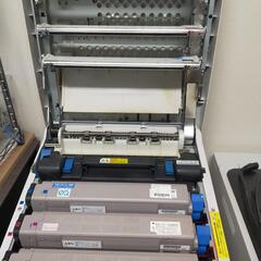oki cb41dn　カラーレーザー　TRY-C3F1 増設トレイ3段付きの画像