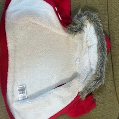 【GAP】2才・フードつきパーカー（赤）の画像