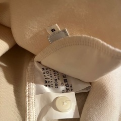 新品未使用タグなし定価15000円相当クロコダイル　スイッチモ－ション　白コ－トMサイズの画像