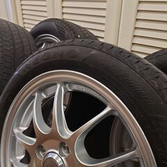 165/55R15　ブリヂストンレグノ、エンケイPF01　４本セット　軽自動車用の画像