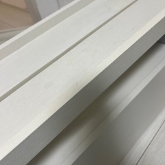 ダブルベッドフレーム　ホワイトの画像