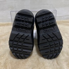 SOREL ソレル キッズ スノーブーツ 13cm黒 チルドレンスノーキャニオンの画像