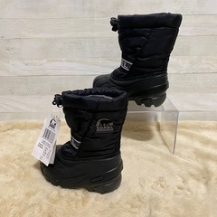 SOREL ソレル キッズ スノーブーツ 13cm黒 チルドレンスノーキャニオンの画像