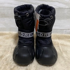 SOREL ソレル キッズ スノーブーツ 13cm黒 チルドレンスノーキャニオンの画像
