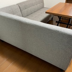 ニトリ L字ダイニングソファの画像