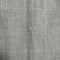 ユニクロ グレー ストライプ カジュアルパンツ Mサイズの画像