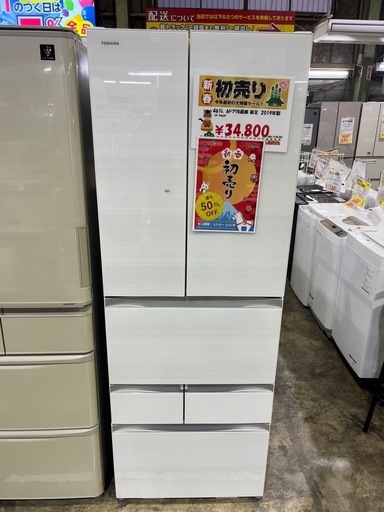 初売り！6ドア冷蔵庫　東芝　2019年