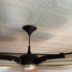 HITACHI レトロ　天井照明の画像