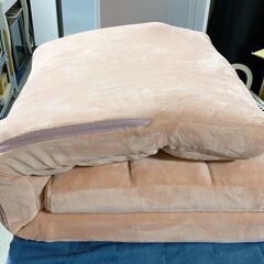  M738  座椅子 3WAY ふわもこ 42段階 リクライニング コンパクト 折りたたみ  1人掛けソファの画像