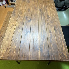 ケルト古木カフェランチテーブルセット４人掛けの画像