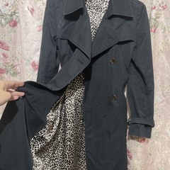 【断捨離】EGOISTのコート‪‪❤︎‬黒×ヒョウ柄の画像