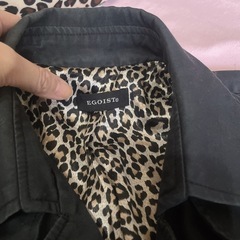 【断捨離】EGOISTのコート‪‪❤︎‬黒×ヒョウ柄の画像