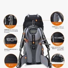 MountainTOP 65L バックパック ダークグリーン　登山　キャンプの画像