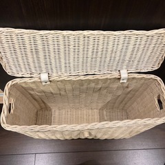 籐の入れ物⭐︎アイボリー☆収納の画像