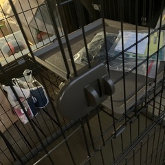 猫の2階建て大型ケージの画像