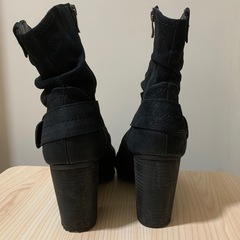 かかとゴム交換必須‼️処分　本革ブーツ Ｌの画像
