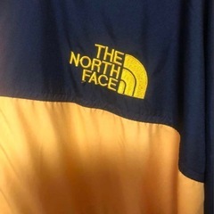 90S THE NORTH FACE アノラックジャケット 黒 黄の画像