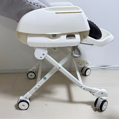 コンビハイローチェアネムリラFF リバーシブルシートモデル セサミグレー　赤ちゃんチェアの画像