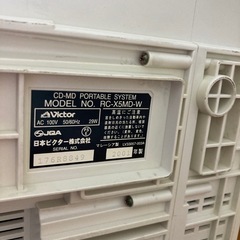 (取引中)Victor CD-MD ポータブルシステム RC-X5MDの画像