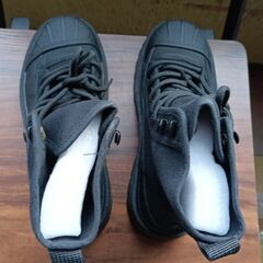 新品 22.5cm レディース ブーツ ブラック 厚底 シューズ ショートブーツ 識別番号:【B250-Z】の画像