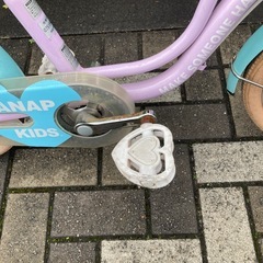 16インチ　ANAP KIDS 幼児用 自転車 パープル　神奈川県の画像