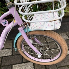 16インチ　ANAP KIDS 幼児用 自転車 パープル　神奈川県の画像