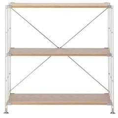 【無印良品】オーク材ステンレス棚の画像