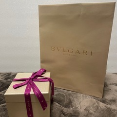 BVLGARI ブルガリ キャンドル ろうそく　ダークネイビー・オフホワイト ラウンドフォルム　新品未開封　ショッパー袋付　の画像