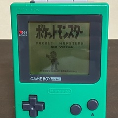 中古 レトロゲーム ゲームボーイポケット グリーンの画像