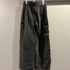 GUグレー カーゴジーンズ　Sの画像