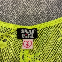 ANAP メッシュトップス　蛍光イエロー　Sの画像